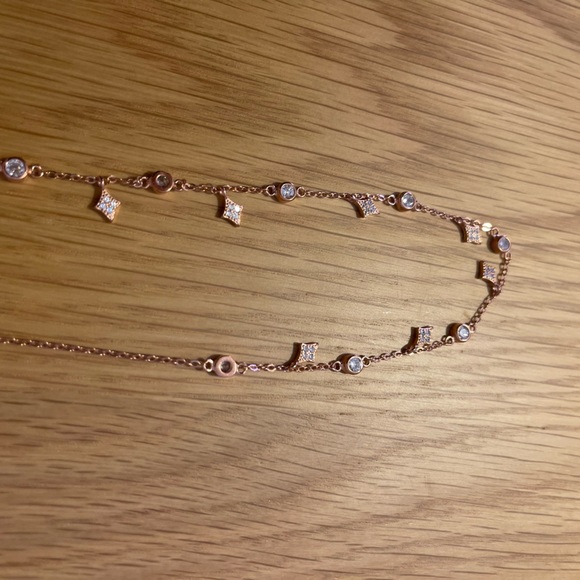 Rosegold and Rhinestone Bracelet or Anklet - Picture 2 of 4